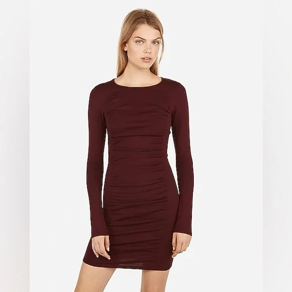 Express Dresses Nwot Express Ruched Sweater Dress In Color
